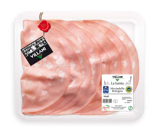 AFF. MORTADELLA PISTACHOS SANTO IGP 130G-CT8PZ - VILLANI