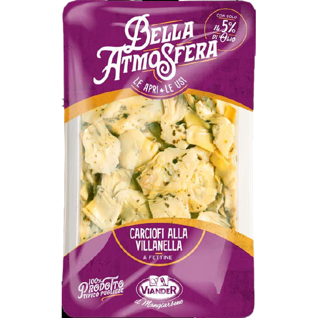 BELLA ATMOSFERA: CARCIOFI FETTINE VILLANELLA (950GR) VIANDER