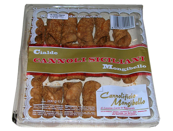 BUCCIA CANNOLI MIGNON 18PZ 200GR*14 MONGIBELLO