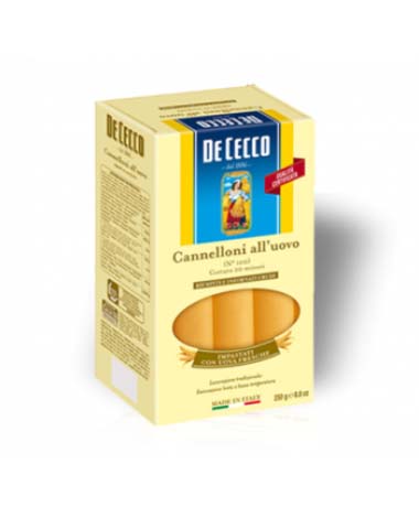 CANNELLONI ALL'UOVO nº100 (250G x 12) DE CECCO