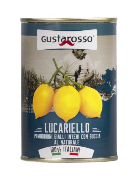 GUSTAROSSO- LUCARIELLO POMODORO GIALLO AL NATURALE LATTA 400GR*12