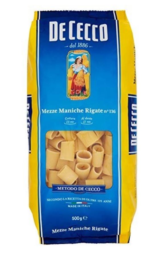 MEZZE MANICHE nº136 500g*24 DE CECCO