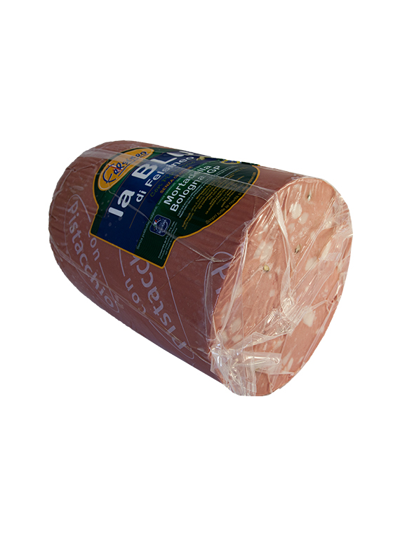 MORTADELLA TRICOLE PISTACCHIO A METÁ+/- 3,5kg*2 FELSINEO