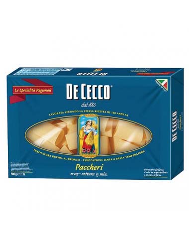 PACCHERI nº125 500g*12 DE CECCO