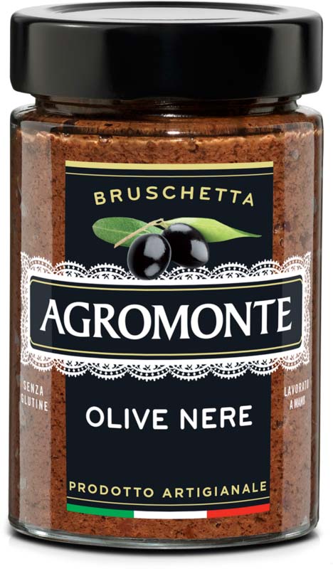 PANE & PASTA OLIVE NERE 106GR*12  AGROMONTE