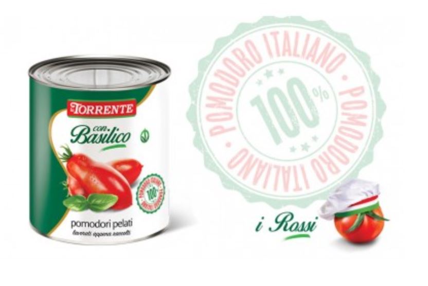 Pelati S.Marzano Basilico Vetro 580gr(*6) La Torrente