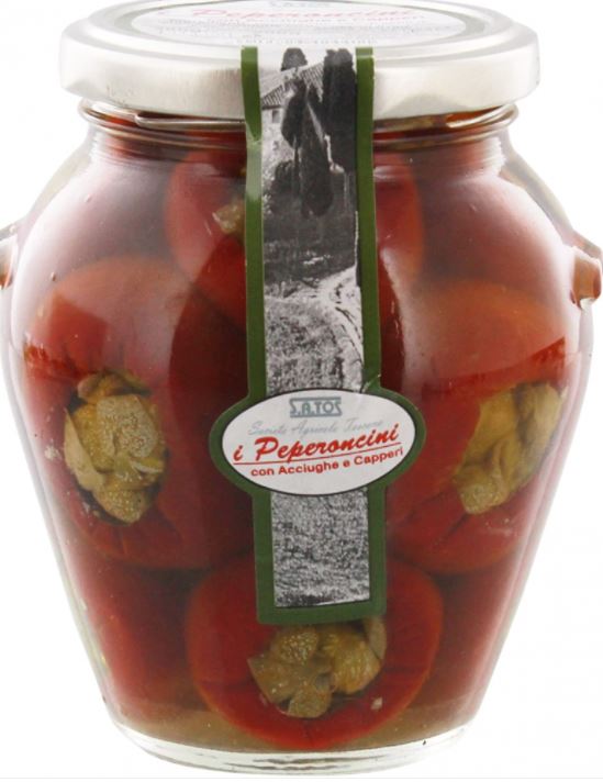 Peperoncino Rip. Acciughe E Capperi Vaso 314ml Satos