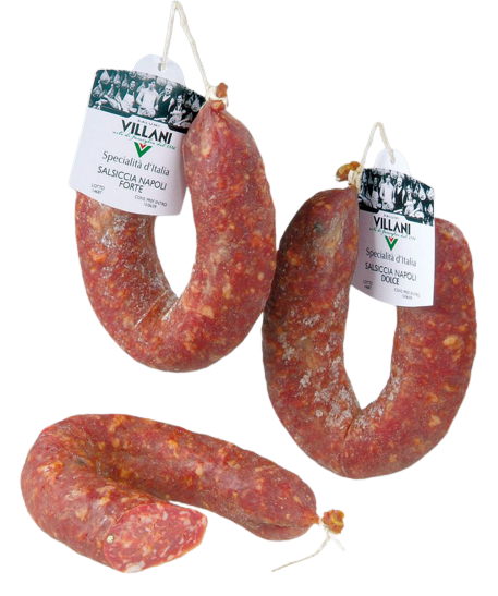 SALSICCIA NAPOLI FORTE 0,4KG.-SV- CT8PZ VILLANI