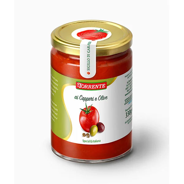 SUGHI PRONTI CAPPERI E OLIVE (6 x 330GR) - TORRENTE