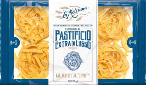 TAGLIATELLE AL HUEVO EXTRA DI LUSSO 12x250g