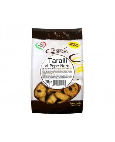 TARALLI AL PEPE NERO 200GRS. LA SPIGAx 24