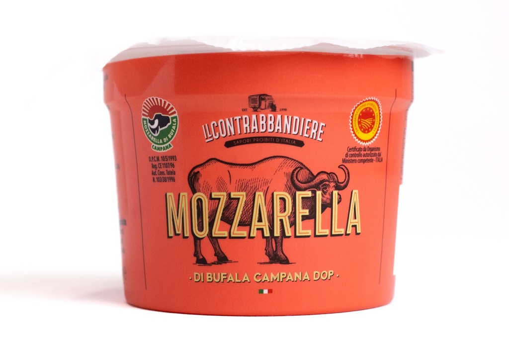 MOZZARELLA DI BUFALA DOP VASO (125GR x 12UDS)  IL CONTRABBANDIERE