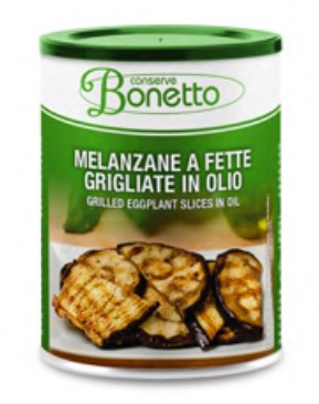 MELANZANE GRIGLIATE FETTE OLIO (850GR X 6LATAS) - BONETTO