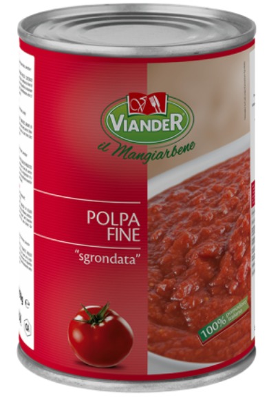 POMODORO POLPA FINE SGRONDATA (4,05KG X 3LATAS) - VIANDER
