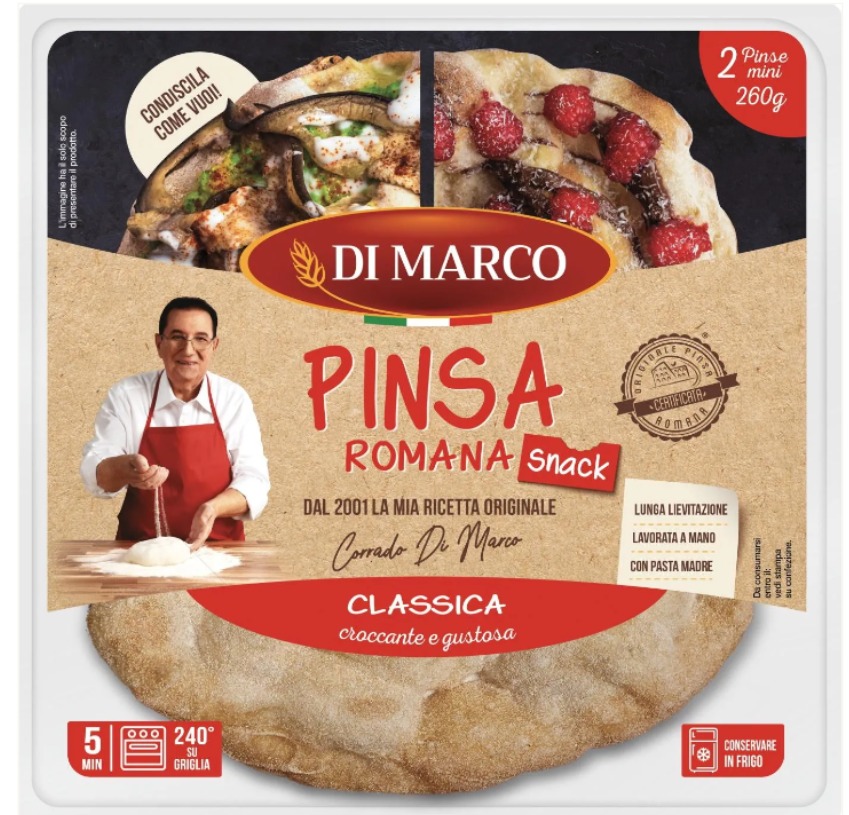 BASE PINSA ROMANA SNACK REDONDA DI MARCO 260GR