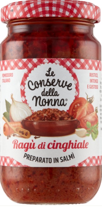 RAGU DI CINGHIALE  190GR CONSERVE DELLA NONNA