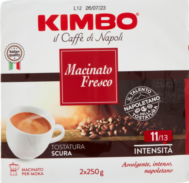 CAFE KIMBO MACINATO FRESCO 250G X2