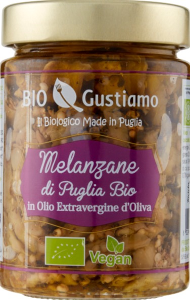 MELANZANE A FILETTI IN OLIO EXTRAVERGINE D'OLIVA 280 GR (X 5) BIO GUSTIAMO