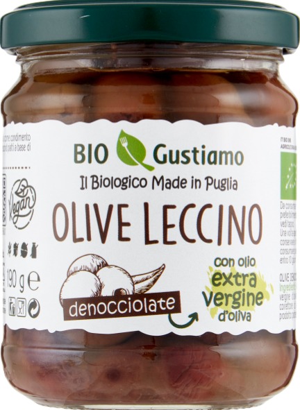 OLIVE LECCINO (X5) 200 GR BIO GUSTIAMO