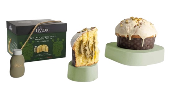 PANETTONI AL PISTACCHIO SICILIANO 900 GR (X12) I MORI