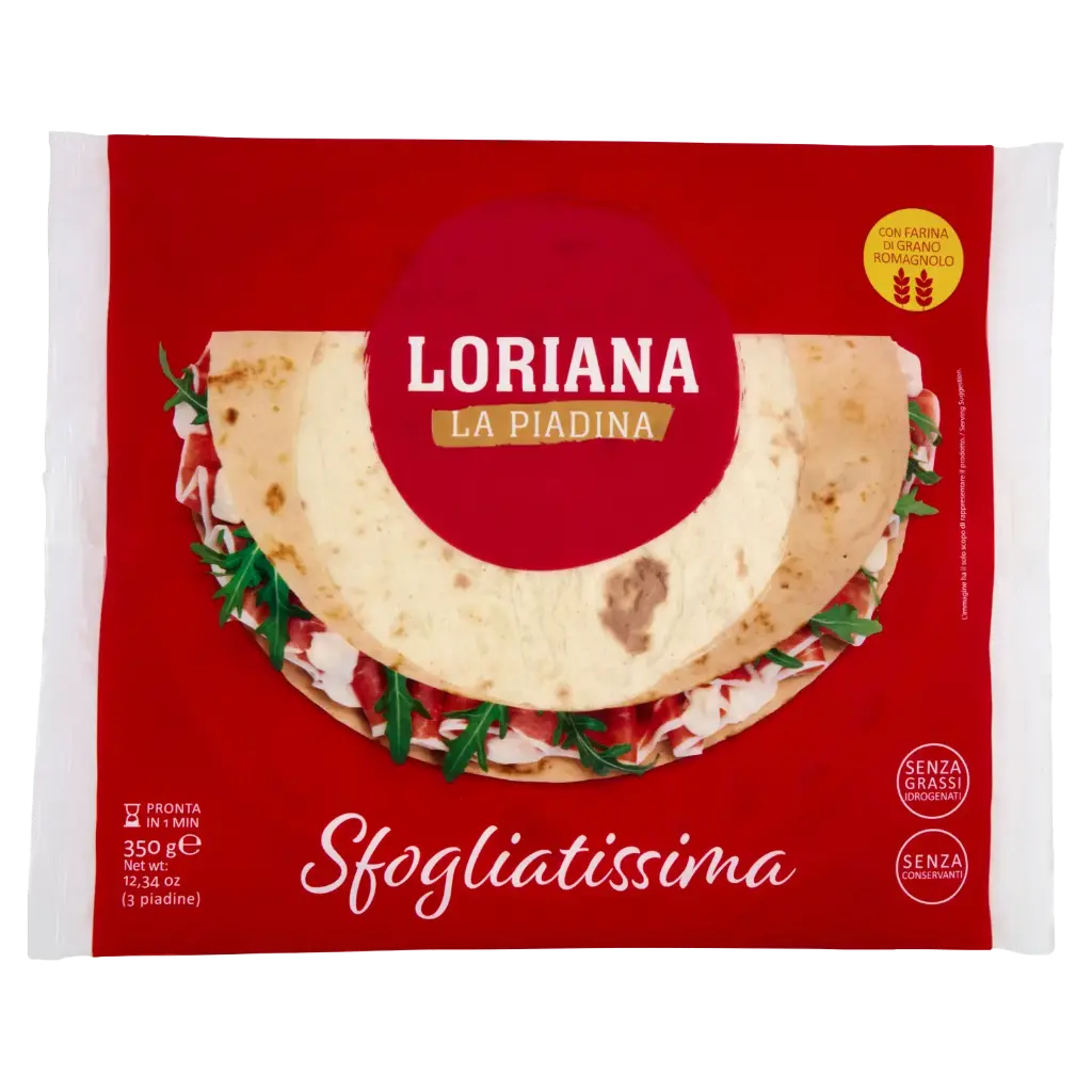 PIADA SFOGLIATA 350 GR - LORIANA 