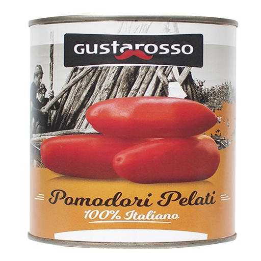 [400615] POMODORI PELATI 100% ITALIANI (2500GR x 6) GUSTAROSSO