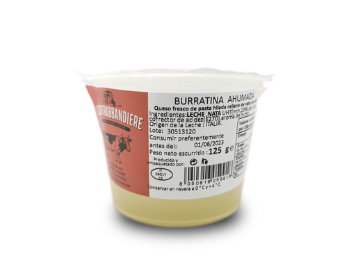 [100015] BURRATA AFFUMICATA 125GR "IL CONTRABBANDIERE"