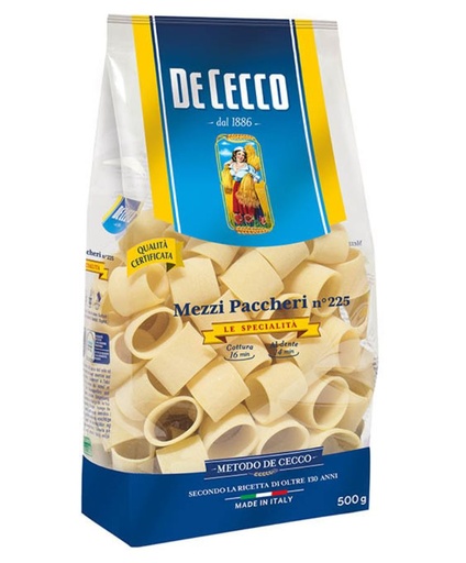 [300025] MEZZI PACCHERI nº225 500g*12 DE CECCO