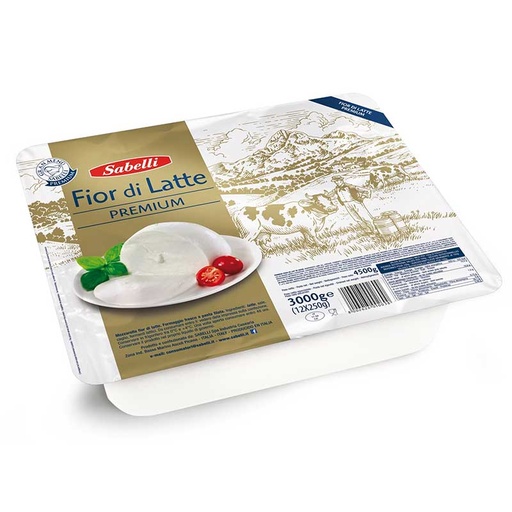 [SAB00494] MOZZARELLA  PREMIUM 250GR X 12SABELLI CASEIFICIO