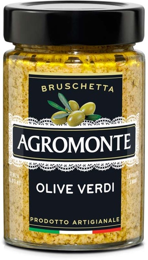 [400728] PANE & PASTA BRUSCHETTE OLIVE VERDI 106GR*12  AGROMONTE