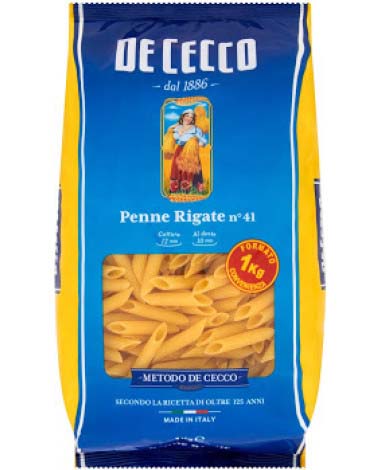 [300157] PENNE RIGATE nº4041 1000g*12 DE CECCO