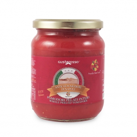 [400623] POMODORI PELATI "ANTICHI SAPORI DI NAPOLI"  PRESIDIO SLOW FOOD 520 GR GUSTAROSSO