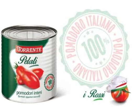 [400191] POMODORI PELATI 800GR LA TORRENTE*12