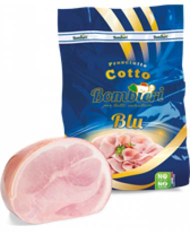 [200143] PROSCIUTTO COTTO 8Kg Aprox BLU  BOMBIERI