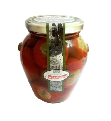 [10378] Peperoncini Picc. C/Acciughe+Capperi 280 Gr.