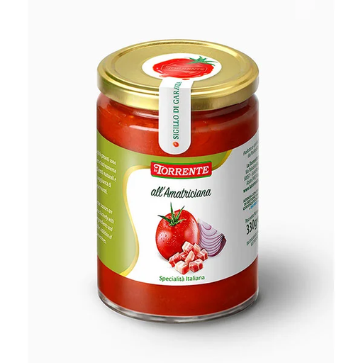 [130230] SUGHI PRONTI AMATRICIANA (330GR x 6) -TORRENTE