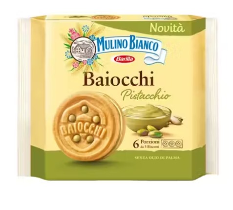 [800049] BAIOCCHI PISTACCHIO BUSTA 240 GR MULINO BIANCO