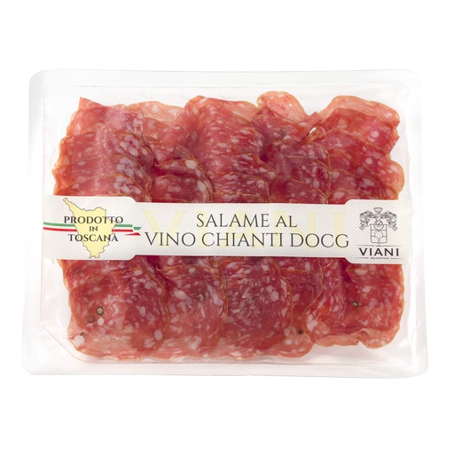 [101230] SALAME CON VINO CHIANTI DOCG aff 100g pfisso VIANI