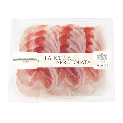 [125560] PANCETTA STAGIONATA arrotolata aff 100g p/fisso VIANI