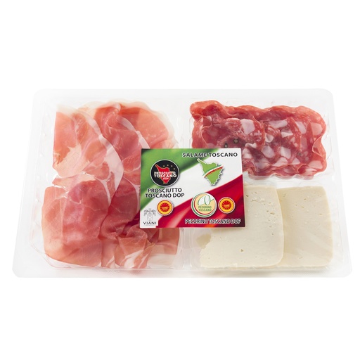 [146830] TRIS Pros DOP, Salame, Finoc IGP 120g pf VIANI