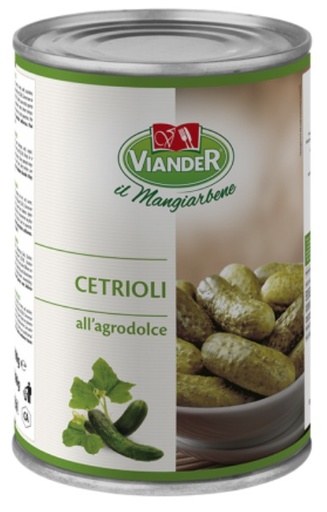 [400479] CETRIOLI AGRODOLCE (GURKEN) 2300GR VIANDER