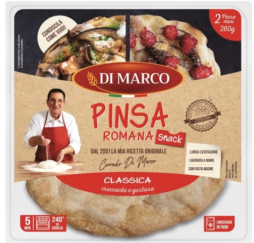 [806100] BASE PINSA ROMANA SNACK REDONDA DI MARCO 260GR