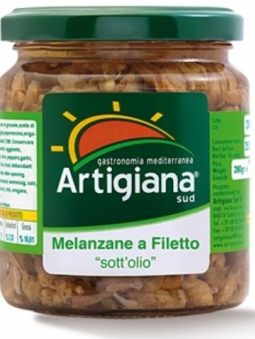 [400140] MELANZANE A FILETTO 280 GR ARTIGIANA SUD