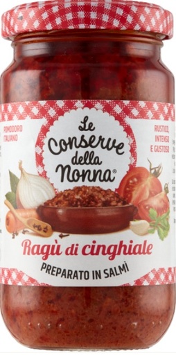 [400452] RAGU DI CINGHIALE  190GR CONSERVE DELLA NONNA