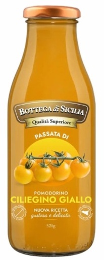 [133496] PASSATA DI CILIEGINO GIALLO (520GR X 12) BOTTEGA DI SICILIA