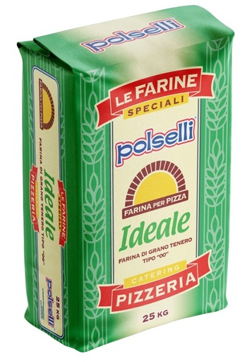 [800117] FARINA IDEALE "0" 25Kg W 200-220 - POLSELLI