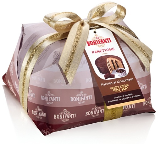 [131428] PANETTONE FARCITO AL CIOCCOLATO INCARTO 750G 1x6 BONIFANTI