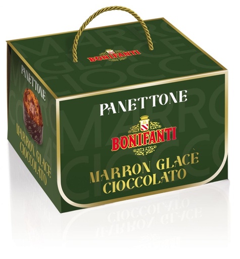 [131430] PANETTONE MARRON GLACÉ E CIOCCOLATO 750G 1x6 BONIFANTI